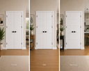 6/8 Modern Panel - Double Interior Prehung Door