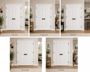 6/8 Raised Panel - Double Interior Prehung Door