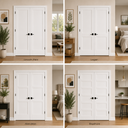 8/0 Flat Panel - Double Interior Prehung Door