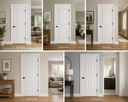 6/8 Raised Panel - Single Interior Prehung Door