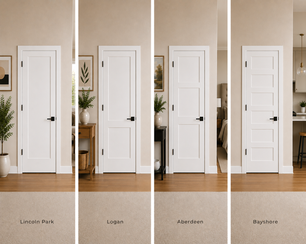 8/0 Flat Panel - Single Interior Prehung Door