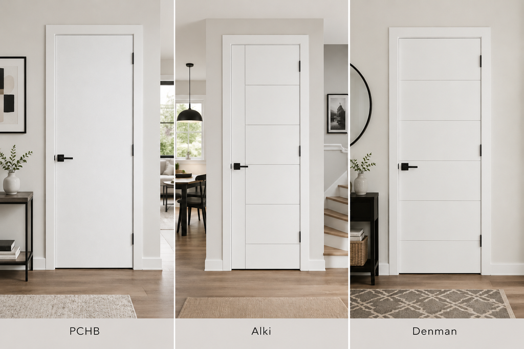 8/0 Modern Panel - Single Interior Prehung Door