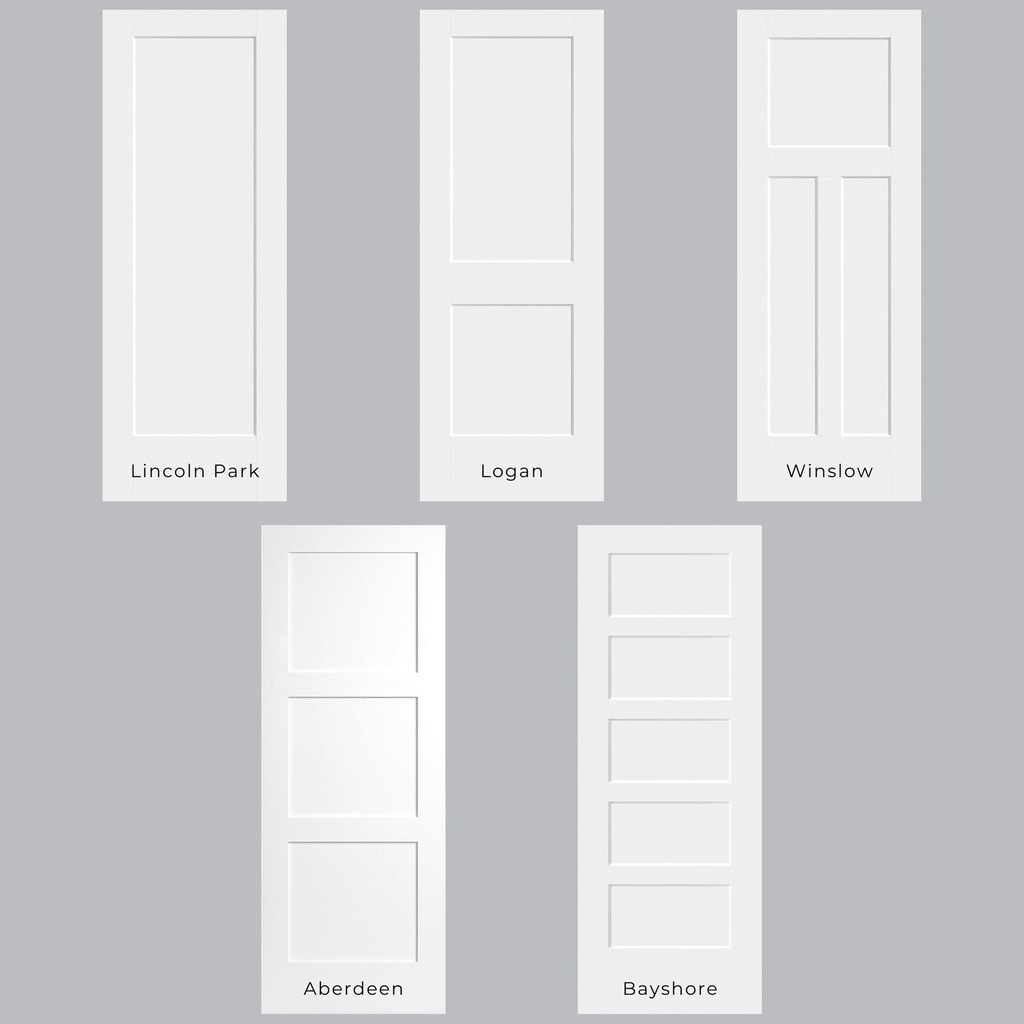 6/8 Flat Panel - Single Interior Prehung Door