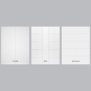 6/8 Modern Panel - Double Interior Prehung Door