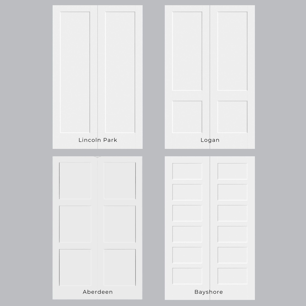 8/0 Flat Panel - Double Interior Prehung Door