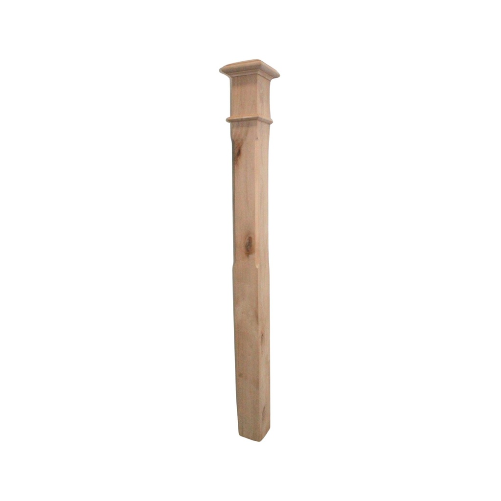 4" Chamferred Newel Post - Solid
