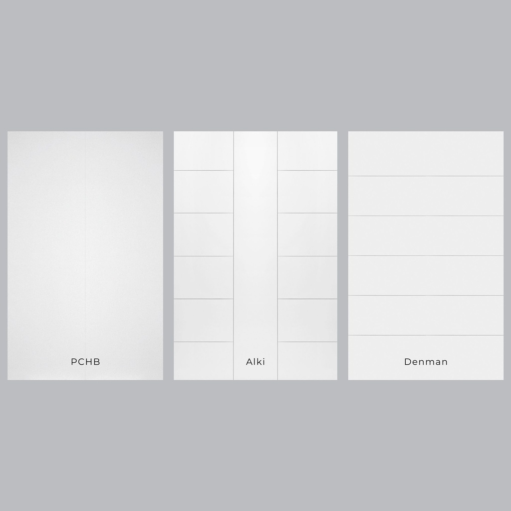 8/0 Modern Panel - Double Interior Prehung Door