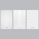 8/0 Modern Panel - Double Interior Prehung Door