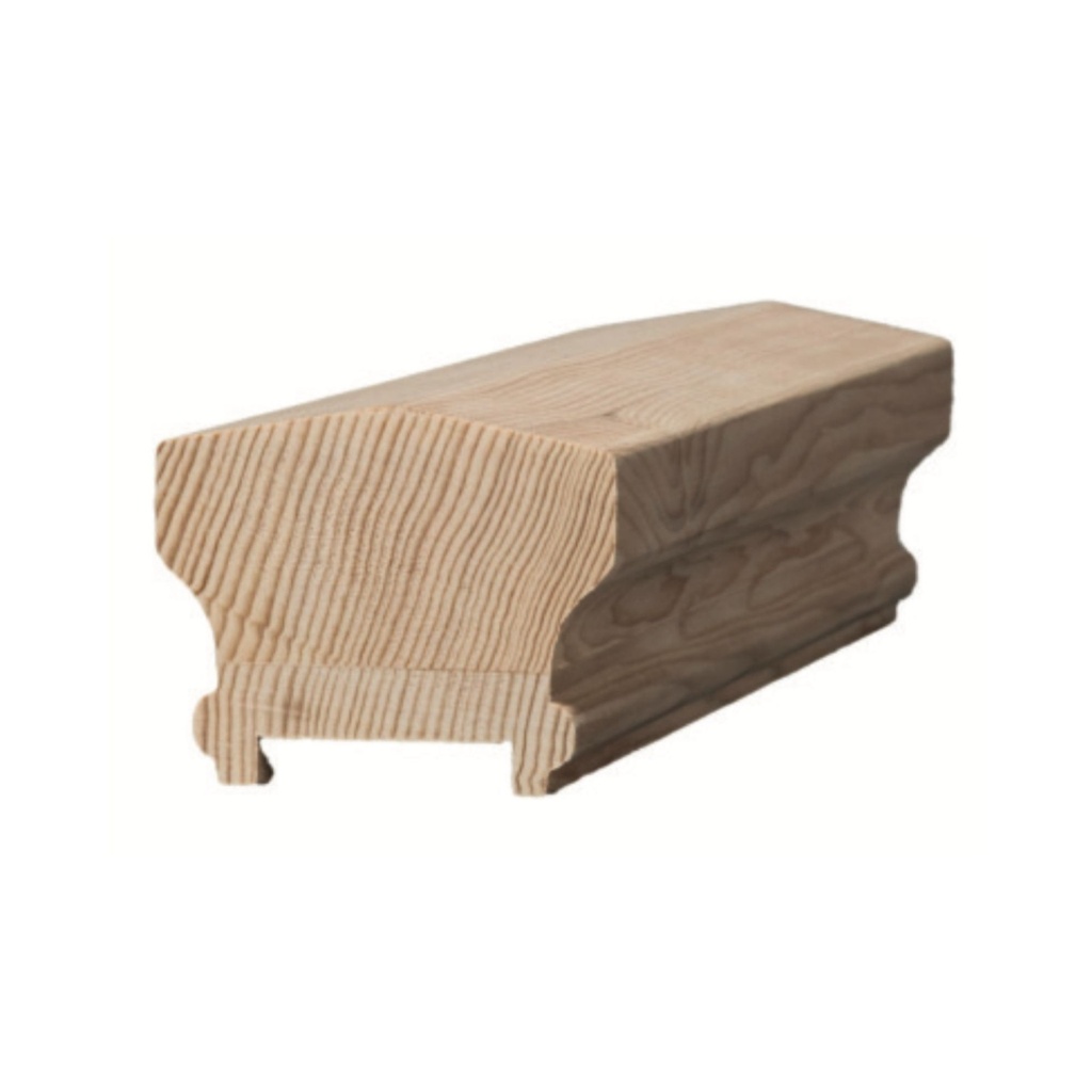 Challis Handrail with 1-1/4" Plow - Alder