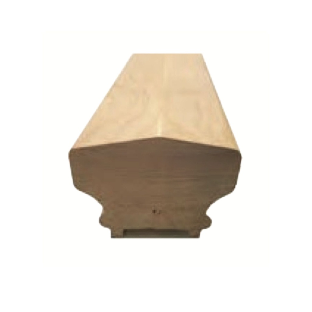 Large Challis Handrail with 1-3/4" Plow - Alder