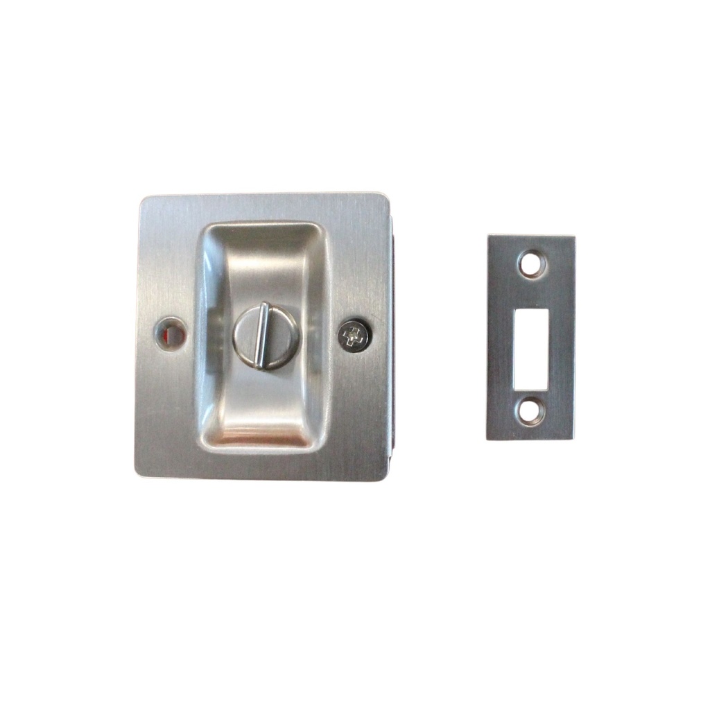 Sure-Loc Rectangular Pocket Door Pull - Privacy