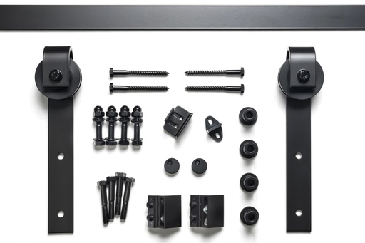 Barn Door Track System with Strap Roller - 96"