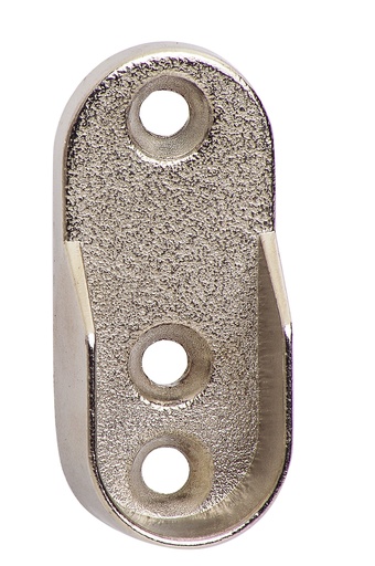 [HW-CHCCOESV00000000] Oval End Bracket Set - Silver