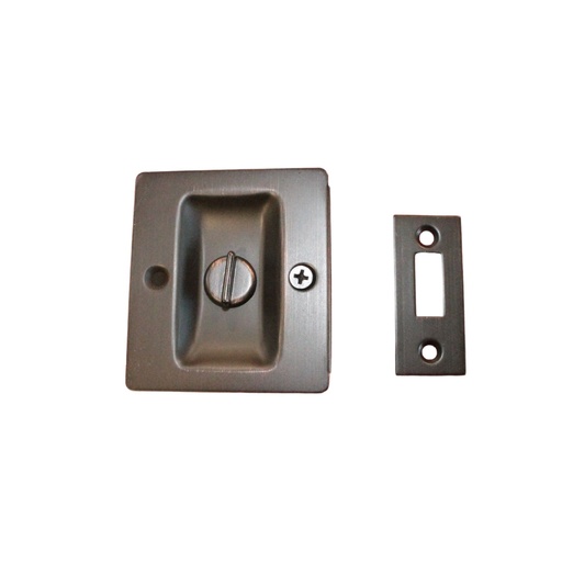 Sure-Loc Rectangular Pocket Door Pull - Privacy