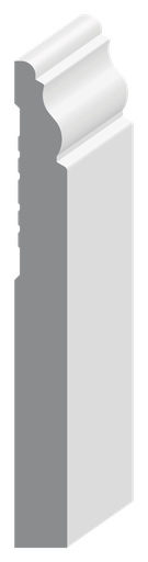 [WA-MPBB37MD055616PR] 307 Base Board - MDF - 16'