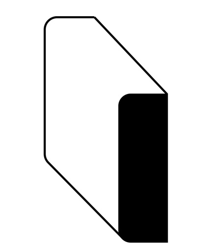 [DS-TRSMFTKA00061002NR] 1/4" x 3/4" Screen Moulding - Knotty Alder - 10'