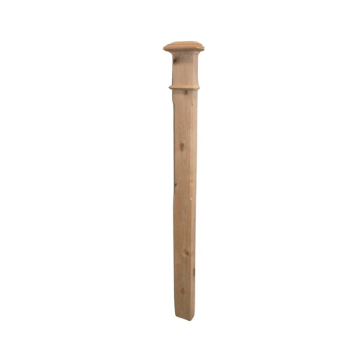 Half 4" Chamferred Newel Post - Solid