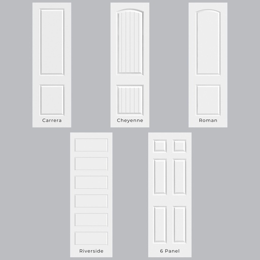 8/0 Raised Panel - Single Interior Prehung Door