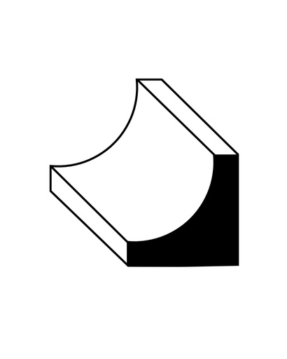 [DS-TRSTCVSG00068002NR] Composite - Cove Mold - Stain Grade - 8'