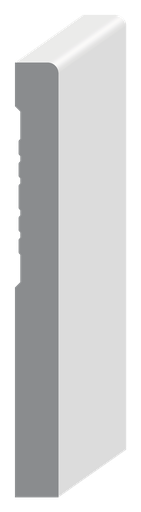 [WA-MPBB63MD045016PR] 603 Flat Base Board - MDF - 16'