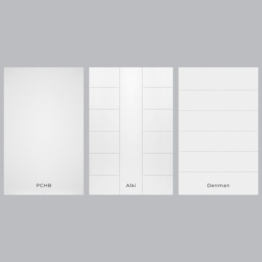8/0 Modern Panel - Double Interior Prehung Door