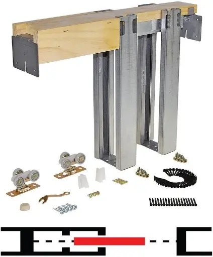 1500 Series Pocket Door Frame Kit for 2x4 Wall
