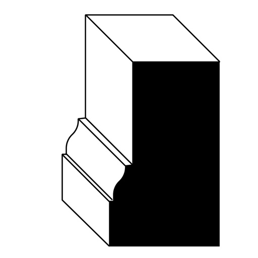 180 Brickmold - Primed FJ Pine