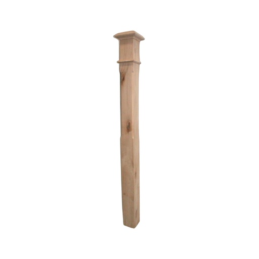 4" Chamferred Newel Post - Solid
