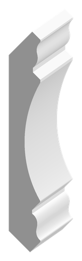 [WA-MPCRZ4MD054216PR] 4-1/4" Symmetrical Crown - MDF - 16'