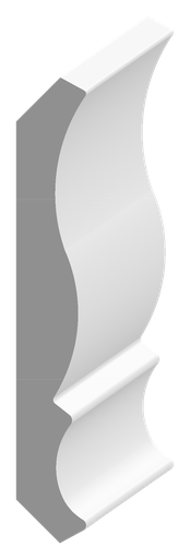 [WA-MPCRX5MD055216PR] 5-1/4" Crown - MDF - 16'